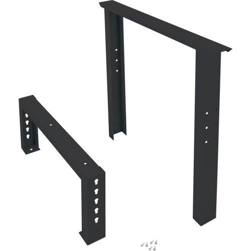 Industrial Duty Leg for Workbench, Steel, 30" D x 34" H, Single Duraquip Inc