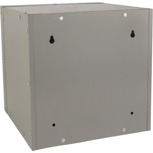 Casier cubique empilable, 12" x 12" x 12", Acier, Gris, D&eacute;mont&eacute; Duraquip Inc