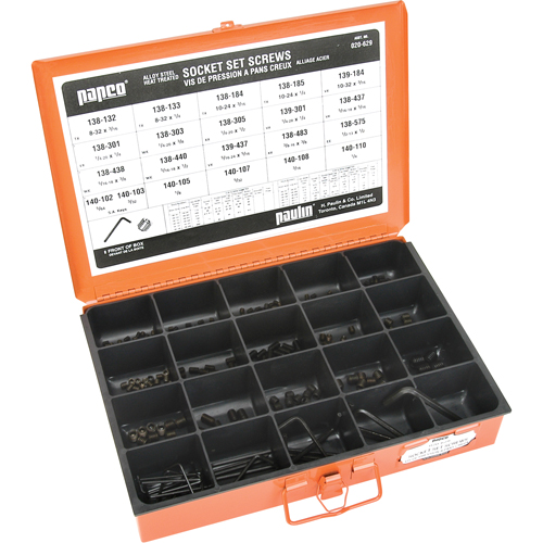 Assortiments de vis &agrave; bout cuvette &agrave; six pans creux Duraquip Inc