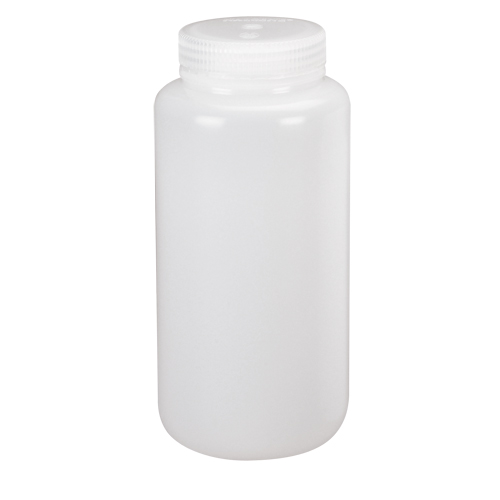 Wide-Mouth Bottles, Round, 8 oz., Plastic Duraquip Inc