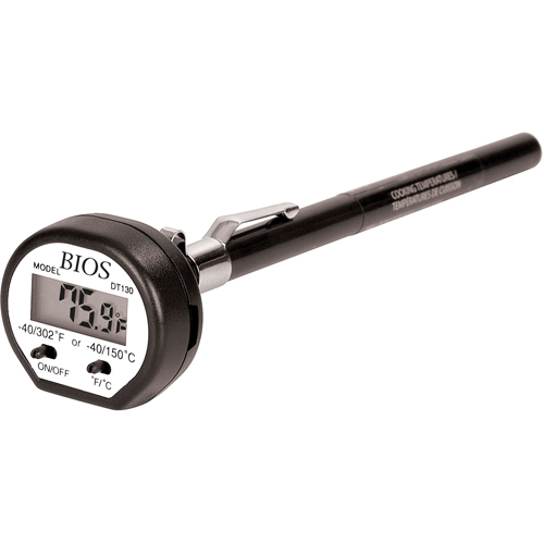 Stem Thermometers, Contact, Digital, -40.0-302.0°F (-40.0-150.0°C) Duraquip Inc