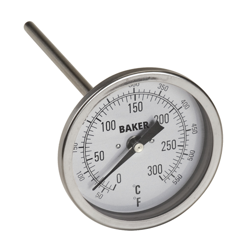 Bi-Metal Thermometers, Contact, Analogue, 50-550°F (0-260°C) Duraquip Inc