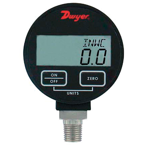 Pressure Gauge, 2-31/50" , 500 psi, Bottom Mount, Digital Duraquip Inc