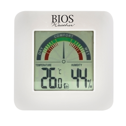 Indoor Hygrometers with BIOS Comfort Scale, Contact, Digital, -58-158°F (-50-70°C) Duraquip Inc