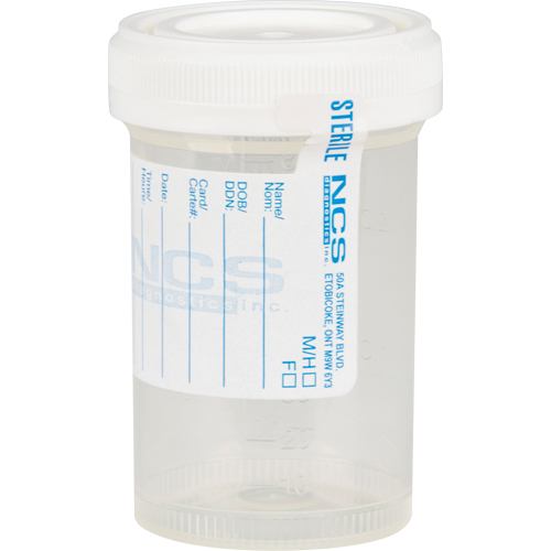 Contenant st&eacute;rile de 90ml, Transparent Duraquip Inc