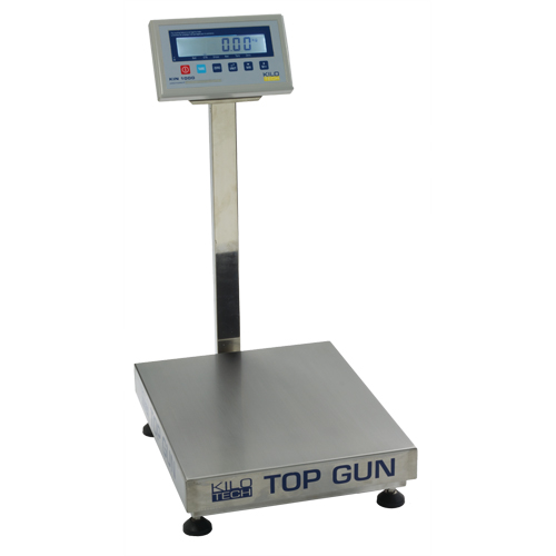 Top Gun Electronic Platform Scales, 18" L x 12" W, 150 lbs. Capacity Duraquip Inc