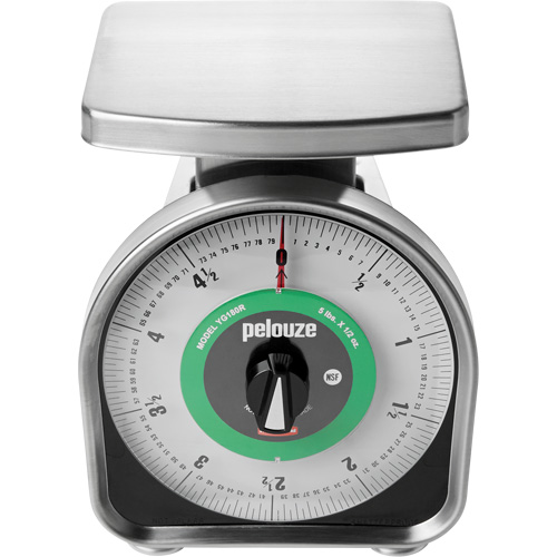 Balance m&eacute;canique &agrave; mesurer les portions Pelouze, Capacit&eacute; 5 lb / 2,3 kg, Graduations 10 g / 0,5 oz Duraquip Inc