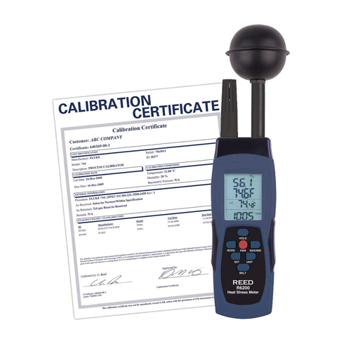 Compteur de contrainte thermique au thermom&egrave;tre-globe mouill&eacute; (WBGT) (comprend certificat ISO) Duraquip Inc