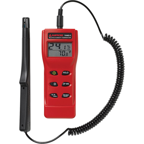 THWD-5 Relative Humidity & Temperature Meter, 0% - 100% RH, 14°- 140° F ( -10° - 60° C ) Duraquip Inc