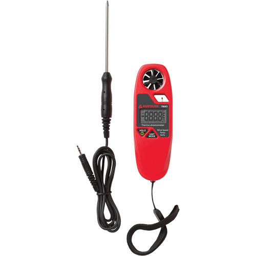 TMA5 Anemometer Thermometer, Not Data Logging, 0.4 - 25 m/sec Air Velocity Range Duraquip Inc