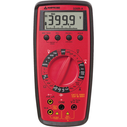 33XR-A Digital Multimeter, AC/DC Voltage, AC/DC Current Duraquip Inc