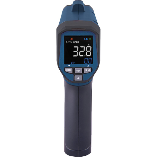 Professional Infrared Thermometer, -26 - 1472° F ( -32 - 800° C ), 30:1, Adjustable Emmissivity Duraquip Inc
