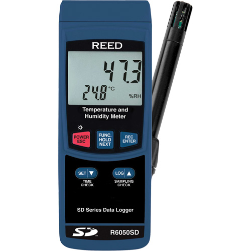 Data Logging Thermo-Hygrometer, 5% - 95% RH, 32° - 122° F ( 0° - 50°C ) Duraquip Inc