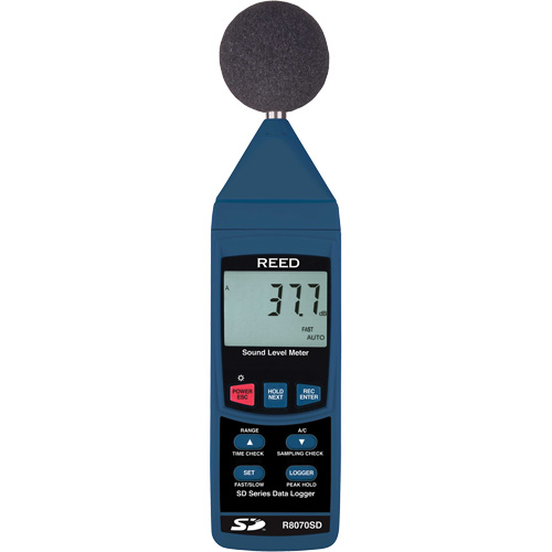 Sound Level Meter, 30 - 130 dB Measuring Range Duraquip Inc