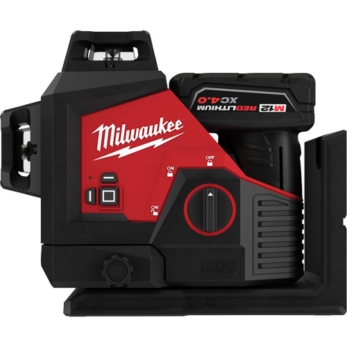 M12 360-Degree 3-Plane Cordless Laser Kit, 125' (38.1 m), 530 Nm Duraquip Inc