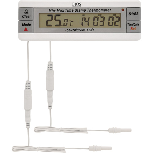 Vaccine Thermometer, Contact, Digital, -50-70°F (-58-158°C) Duraquip Inc