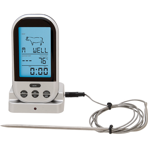 Wireless Meat & Poultry Thermometer, Contact, Digital, 32-482°F (0-250°C) Duraquip Inc