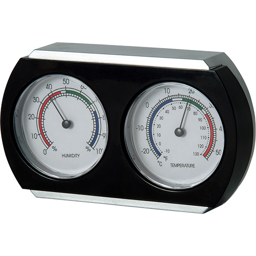 Indoor Thermometer/Hygrometer, 10°- 130° F ( -25° - 55° C ) Duraquip Inc
