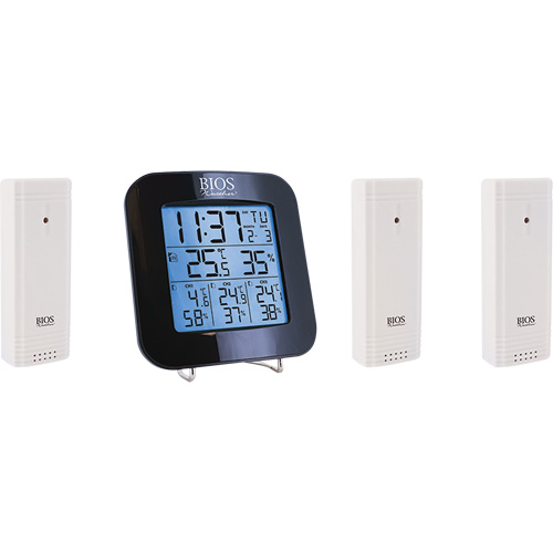 Wireless Weather Station with 3 Sensors, Non-Contact, Digital, 40-158°F (-40-70°C) Duraquip Inc