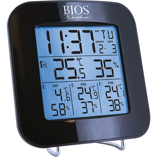 Wireless Weather Station with 3 Sensors, Non-Contact, Digital, 40-158°F (-40-70°C) Duraquip Inc