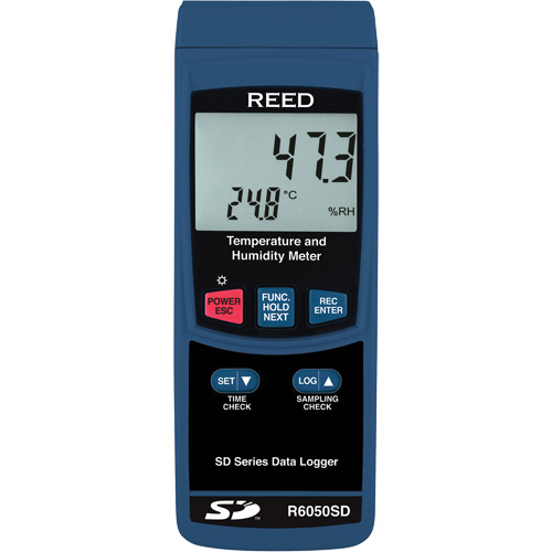 Data Logging Thermo-Hygrometer with NIST Certificate, 5% - 95% RH, 32° - 122° F ( 0° - 50°C ) Duraquip Inc