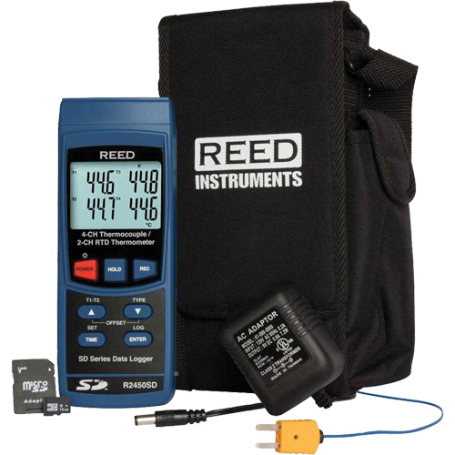 Data Logging Thermometer with Oven/Freezer Thermocouple Probes Duraquip Inc