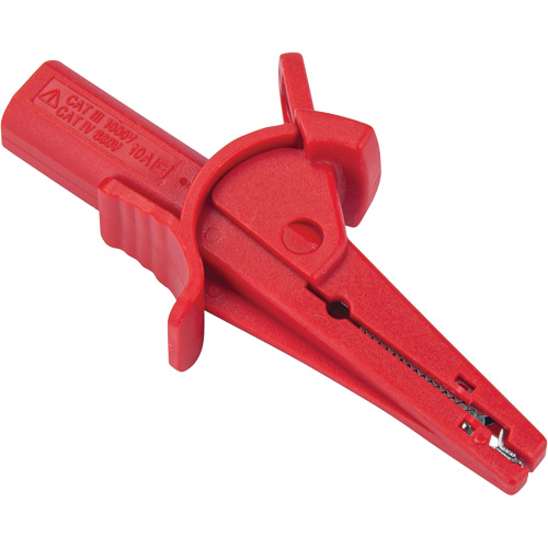 Pince crocodile rouge pour le v&eacute;rificateur disolement haute tension R5002 Duraquip Inc