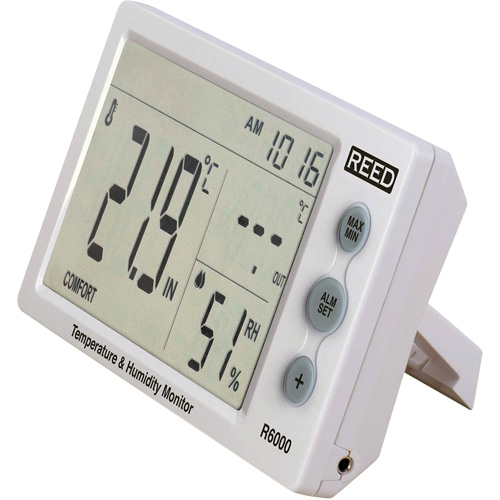 Temperature & Humidity Monitor, 20% - 95% RH Duraquip Inc
