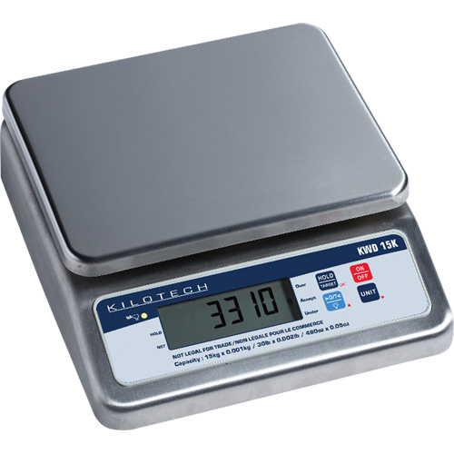Bench Weighing Scale, 30 kg Cap., 2 g Graduations Duraquip Inc