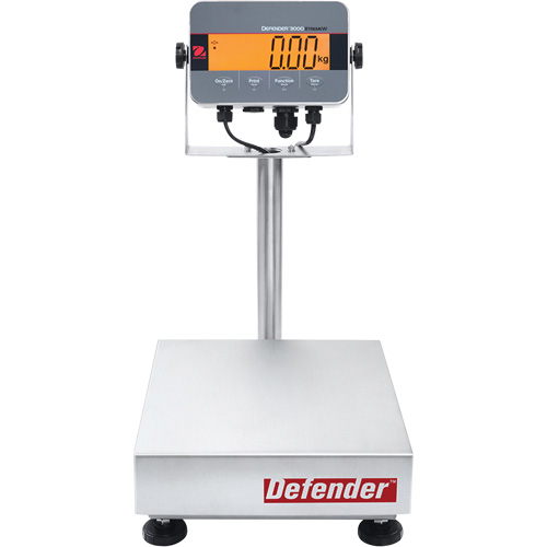 Defender 3000 Washdown Bench Scale, 14" L x 12" W, 30 lbs. Capacity Duraquip Inc