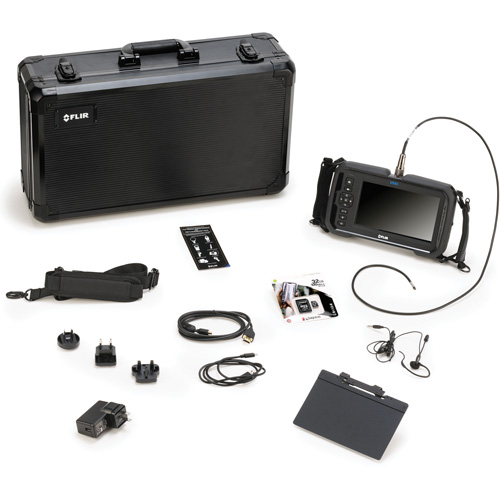 Ensemble de vid&eacute;oscope avec longue sonde double de cam&eacute;ra HD 4,9 mm × 1 m, 7" Affichage, 1024 x 600 pixels Duraquip Inc
