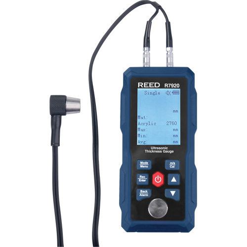 Thickness Gauge with 5-Step Calibration Block, Digital Display, Ultrasound Duraquip Inc