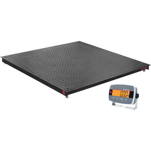 DEFENDER 3000 Floor Scale, 2500 lbs. Capacity, 36" W x 36" L Duraquip Inc
