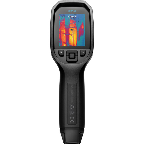 TG298 30:1 High Temperature Spot IR Thermal Imaging Camera with Bullseye Laser, 320 x 240 pixels, -25° - 1080°C (-130° - 1976°F), <70 mK Duraquip Inc