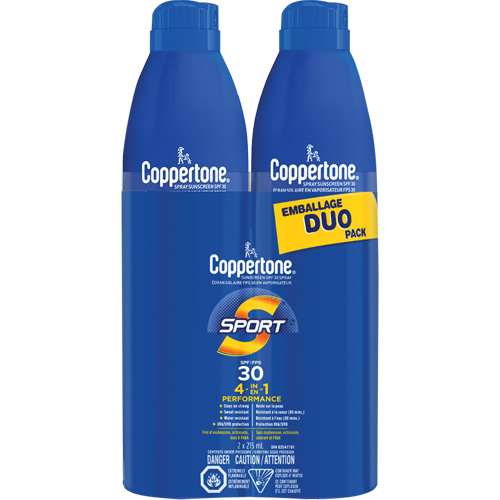 Sport&reg; Water Resistant Sunscreen, SPF 30, Aerosol Duraquip Inc