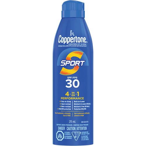 Sport&reg; Water Resistant Sunscreen, SPF 30, Aerosol Duraquip Inc