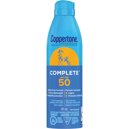 Sport&reg; Water Resistant Sunscreen, SPF 50, Aerosol Duraquip Inc