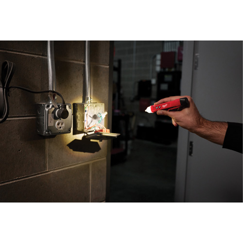 D&eacute;tecteur de tension sans contact avec DEL, 50 V - 1000 V, Alerte Affichage & son Duraquip Inc