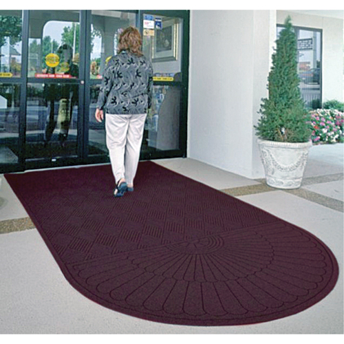 Waterhog&reg; Eco Matting, Wiper/Scraper, 3' x 6' x 3/8", Maroon Duraquip Inc