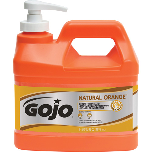 Natural Orange Hand Cleaner, Cream, 1.89 L, Pump Bottle, Citrus/Orange Duraquip Inc
