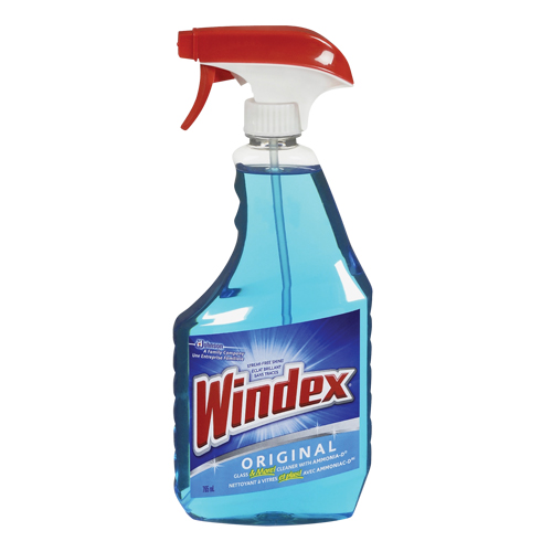 Windex&reg; Glass Cleaner, 765 ml, Trigger Bottle Duraquip Inc
