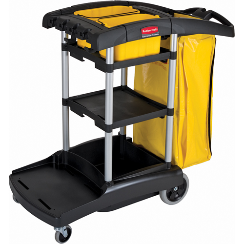 High Capacity Cleaning Carts With Bins Duraquip Inc