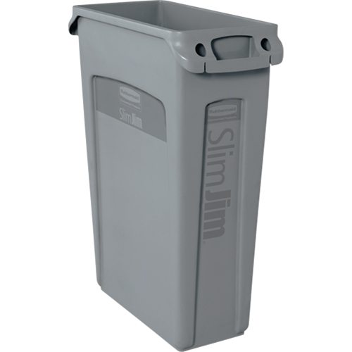Slim Jim&reg; Container with Venting Channels, Plastic, 23 US gal. Duraquip Inc