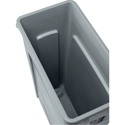 Slim Jim&reg; Container with Venting Channels, Plastic, 23 US gal. Duraquip Inc