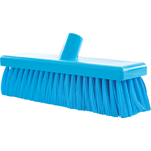 General Purpose Floor Brooms, Medium Bristles, 18", Polyester, Blue Duraquip Inc