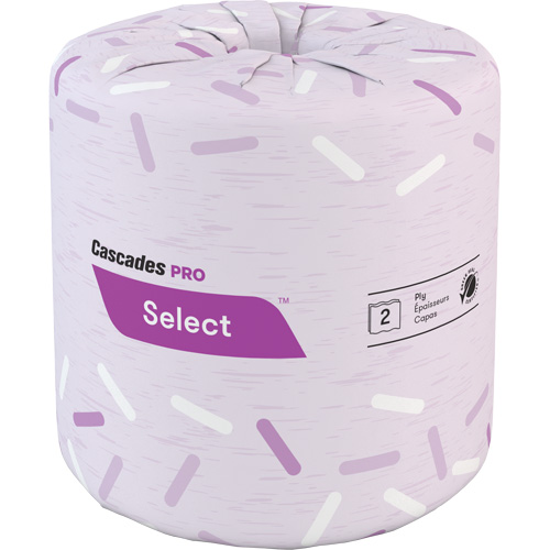 Papier hygi&eacute;nique Pro Select, 2 Pli, 500 Feuilles/Rouleu, Blanc Duraquip Inc
