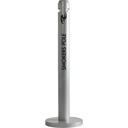 Cendriers Smokers' Pole, Sur pied, Aluminium, Hauteur 41" Duraquip Inc