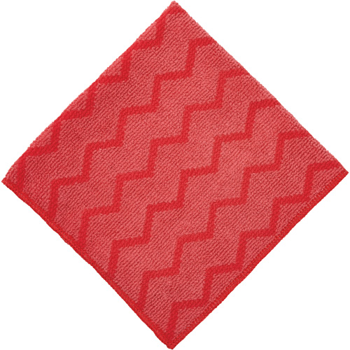 Hygen Cleaning Cloth, Microfibre, Red Duraquip Inc
