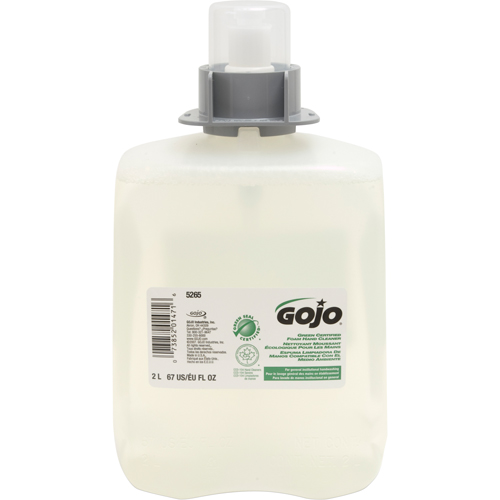 FMX-20 Green Certified Hand Soap, Foam, 2 L, Unscented Duraquip Inc
