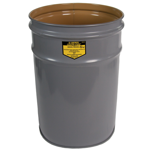 Cease-Fire&reg; Grey Smoking Receptacle Drum Duraquip Inc